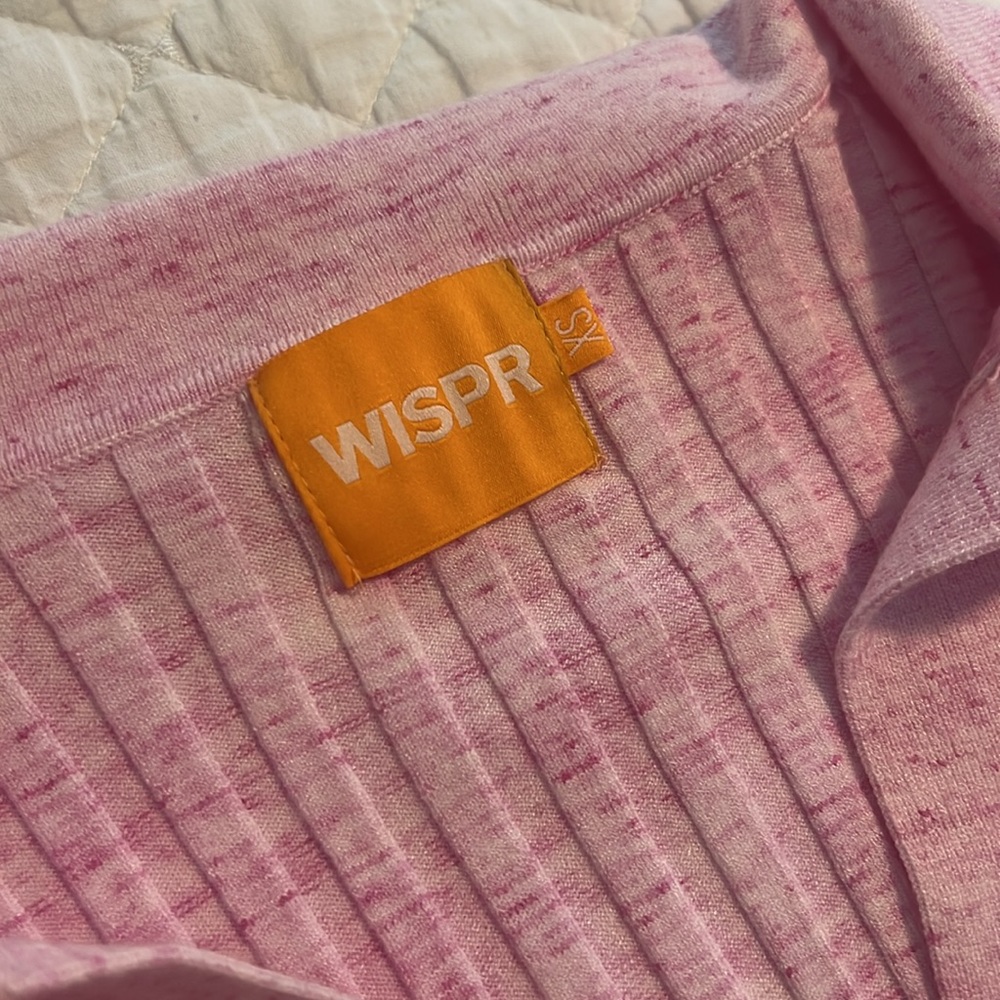 Pink Ribbed Knit Sweater by WISPR - Picture 2 of 2